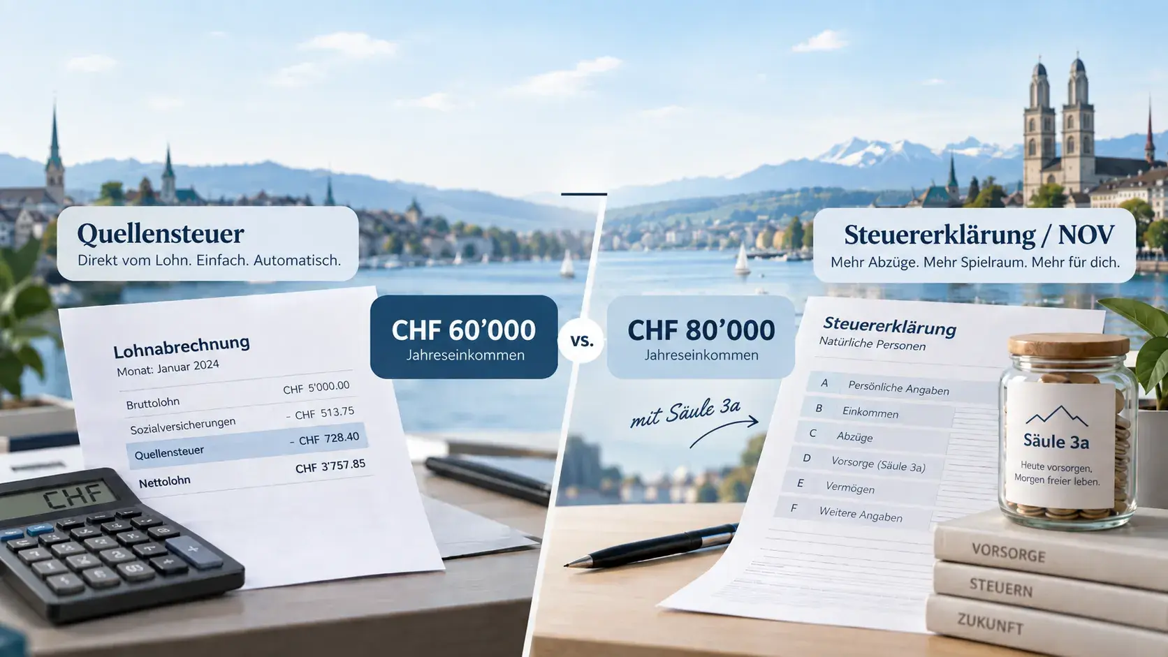 quellensteuer steuererklaerung im Kanton Zürich
